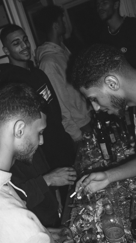 No Zone — friends gathered around a table indoors