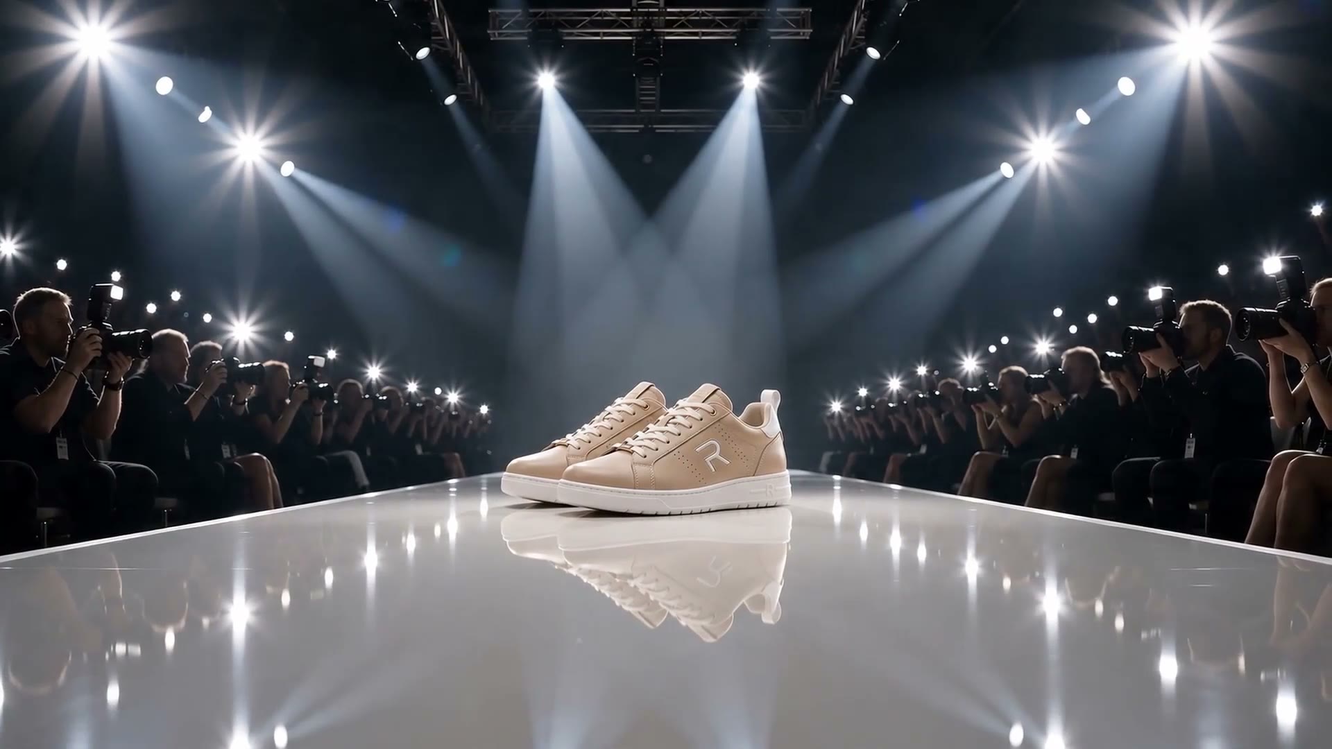 Commercial Lengow — sneakers on a runway